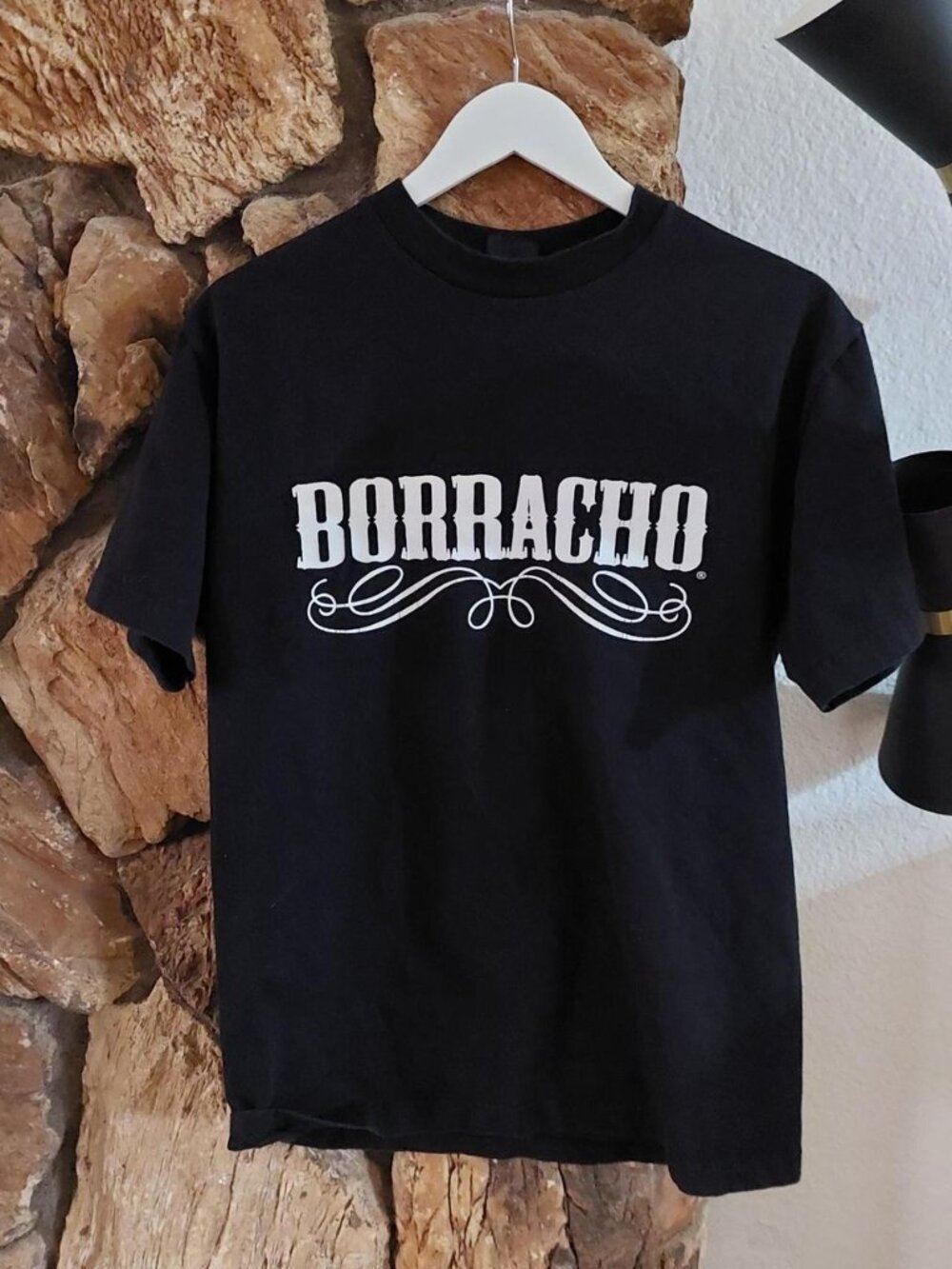 Cartel Ink Borracho Graphic T-Shirt Men Black Crew Neck Short Sleeve Streetwear